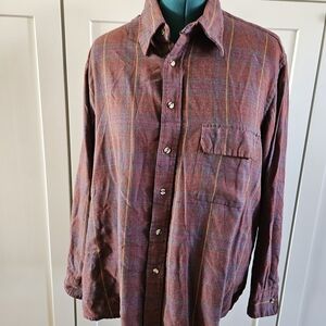 Men's Casual Button Down Shirt - Plaid